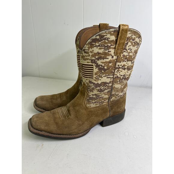Ariat Men's Sport Patriot Camo Western Boot In Men's Size 6 or 37.5 - Picture 4 of 8